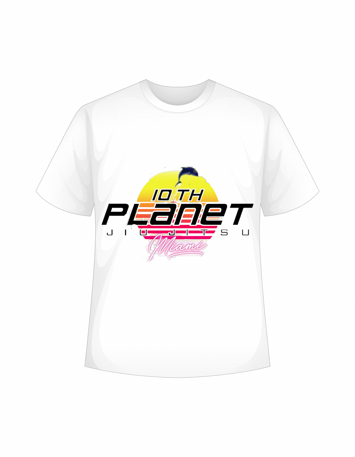 White 10th Planet Miami T-Shirt