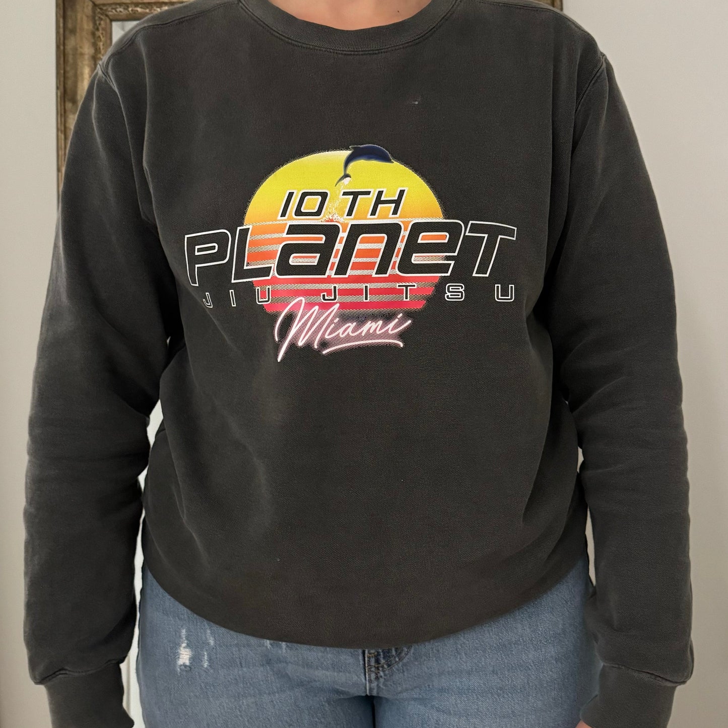 10P Miami Gray Logo Crew