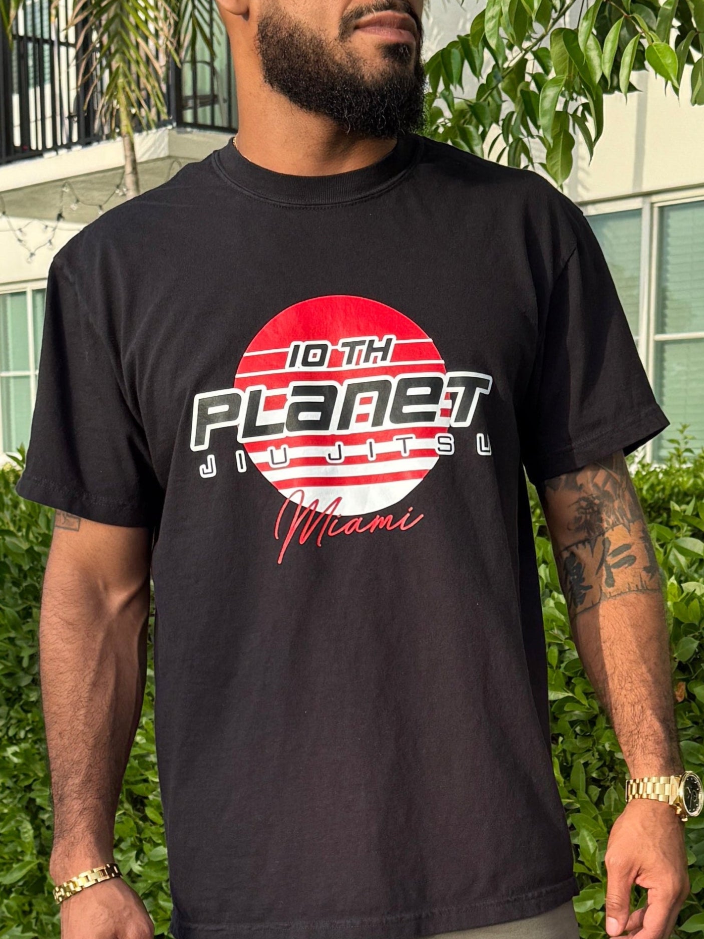 10P Miami Black and Red Tee