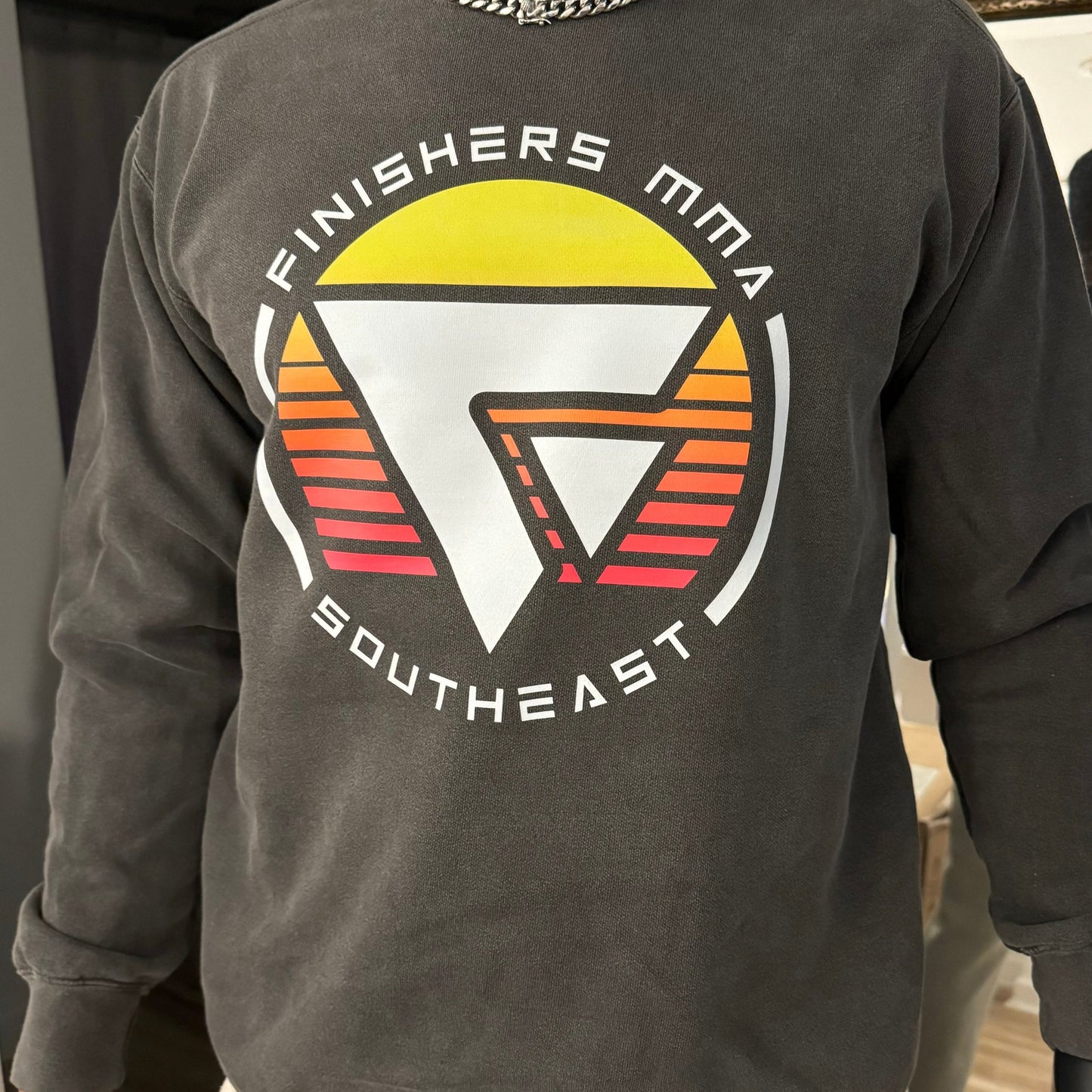 Finishers MMA Southeast Gray Logo Crew Sweatshirt