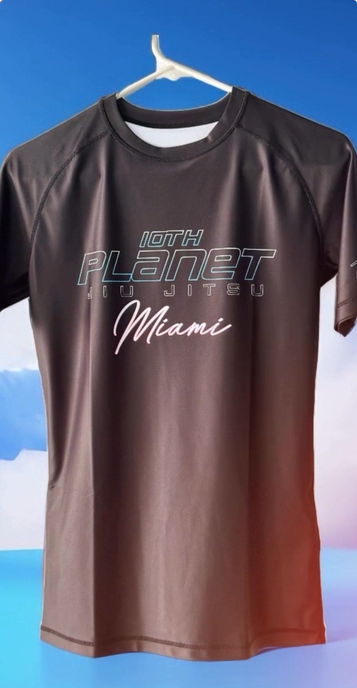 10th Planet Miami Pink Sunset Rash-Guard