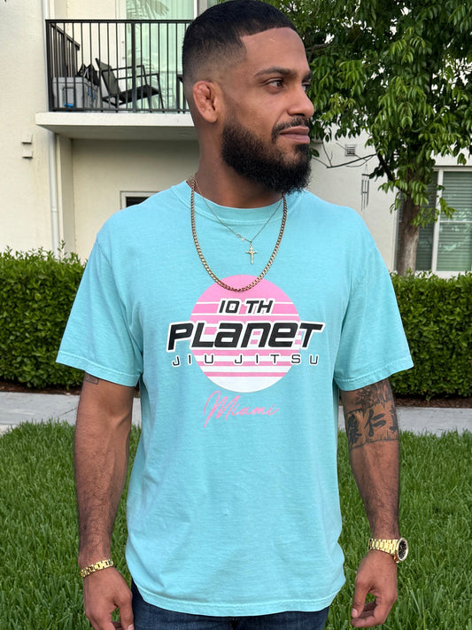10P Miami Pink sunset tee